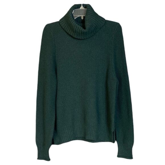 Madewell Varick Turtleneck Sweater in Green - Picture 2 of 6